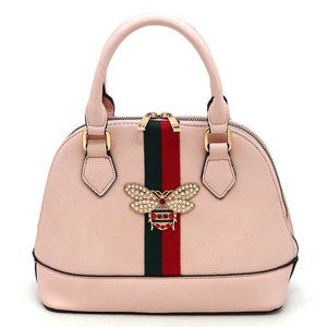 Queen Bee Stripe Dome Handbag